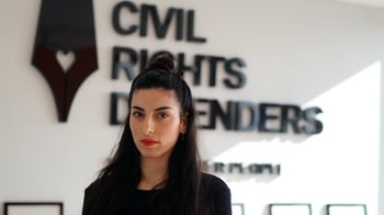 Aida Samani, jurist på Civil Rights Defenders